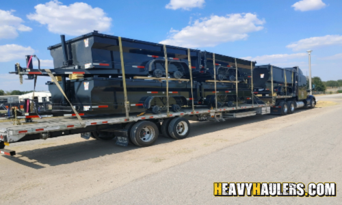 Transporting a 2023 Dump Trucks to Kentucky.