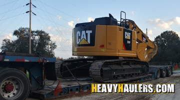 shipping an oversize CAT excavator.