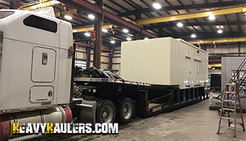 Shipping a standby generator with Heavy Haulers