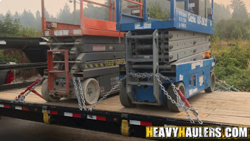 Heavy Haulers can handle shipping your Construction Lift