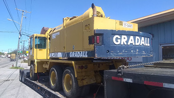 Shipping a Gradall XL4100 Wheeled Excavator.