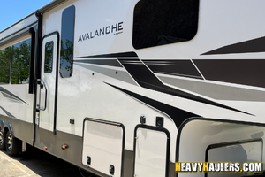 2021 Keystone Avalanche 395 BH transport.