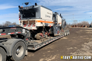 2016 WIRTGEN W210i shipped on a trailer to Texas.