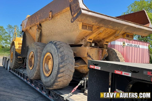 Shipping a Volvo a30d dump truck .