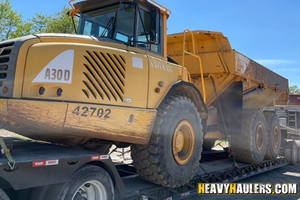 Volvo a30d dump truck haul.