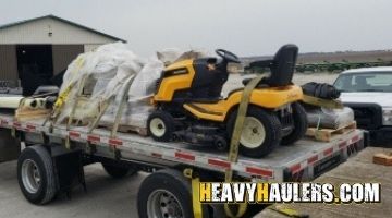 Shipping a Riding Lawn Mower.